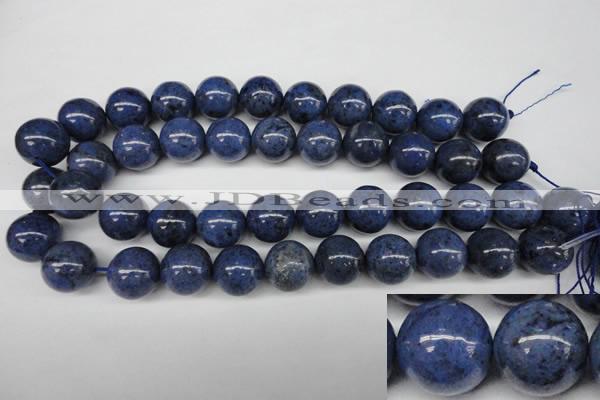 CDU107 15.5 inches 18mm round blue dumortierite beads wholesale