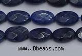 CDU216 15.5 inches 8*12mm faceted oval blue dumortierite beads