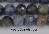 CDU311 15.5 inches 10mm faceted round blue dumortierite beads