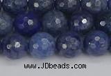 CDU324 15.5 inches 8mm faceted round blue dumortierite beads