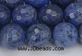 CDU326 15.5 inches 12mm faceted round blue dumortierite beads