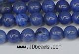 CDU341 15.5 inches 6mm round blue dumortierite beads wholesale