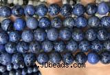 CDU370 15.5 inches 12mm round dumortierite gemstone beads