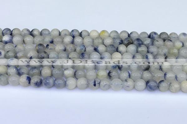 CDU375 15.5 inches 6mm round natural blue dumortierite beads