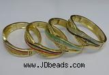 CEB130 17mm width gold plated alloy with enamel bangles wholesale