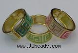 CEB165 23mm width gold plated alloy with enamel bangles wholesale