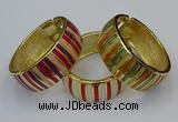 CEB170 25mm width gold plated alloy with enamel bangles wholesale