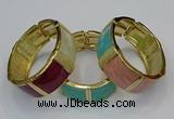 CEB173 22mm width gold plated alloy with enamel bangles wholesale