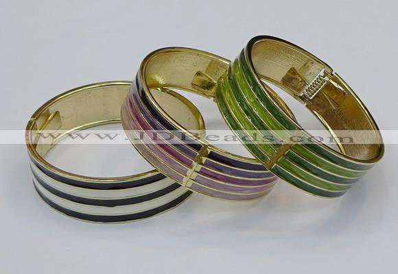 CEB183 20mm width gold plated alloy with enamel bangles wholesale