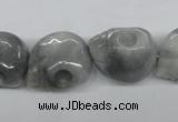 CEE215 15.5 inches 15*18mm skull shape eagle eye jasper beads