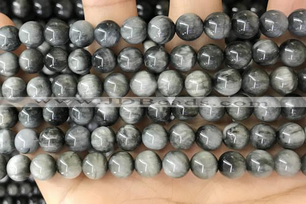 CEE542 15.5 inches 8mm round eagle eye jasper gemstone beads