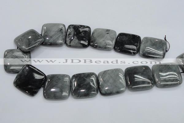 CEE62 15.5 inches 30*30mm square eagle eye jasper beads wholesale