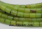 CEJ01 15.5 inches 6*8mm column lemon jade beads wholesale