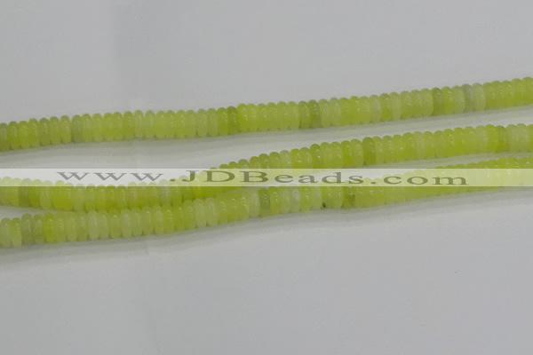 CEJ211 15.5 inches 2*6mm rondelle lemon jade beads wholesale