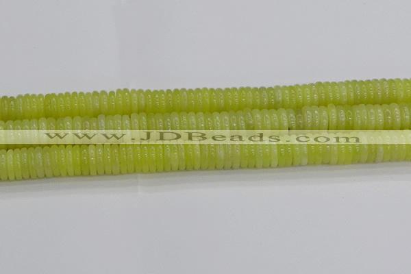 CEJ213 15.5 inches 2*10mm rondelle lemon jade beads wholesale