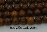 CEJ300 15.5 inches 4mm round elephant skin jasper beads wholesale