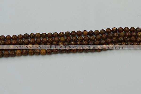 CEJ300 15.5 inches 4mm round elephant skin jasper beads wholesale