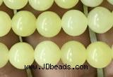 CEJ351 15.5 inches 6mm round lemon jade beads wholesale