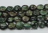 CEM01 15.5 inches 8mm flat round emerald gemstone beads wholesale