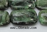 CEM21 15.5 inches 22*30mm rectangle emerald gemstone beads wholesale