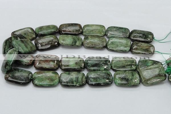 CEM21 15.5 inches 22*30mm rectangle emerald gemstone beads wholesale