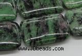 CEP19 15.5 inches 22*30mm rectangle epidote gemstone beads