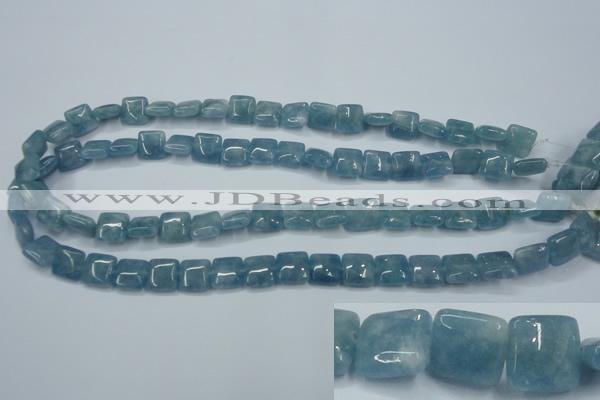 CEQ161 15.5 inches 10*10mm square blue sponge quartz beads