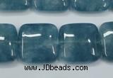 CEQ167 15.5 inches 25*25mm square blue sponge quartz beads