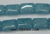 CEQ172 15.5 inches 12*16mm rectangle blue sponge quartz beads