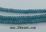 CEQ21 15.5 inches 2*4mm rondelle blue sponge quartz beads