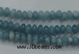 CEQ22 15.5 inches 4*6mm rondelle blue sponge quartz beads