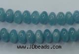 CEQ23 15.5 inches 5*8mm rondelle blue sponge quartz beads