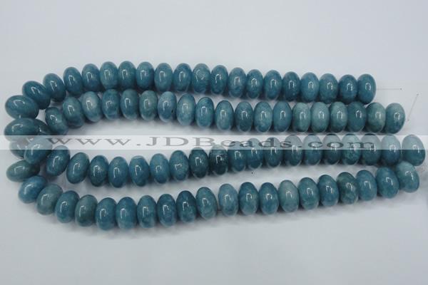 CEQ28 15.5 inches 10*16mm rondelle blue sponge quartz beads