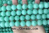 CEQ304 15.5 inches 12mm round green sponge quartz beads