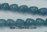 CEQ44 15.5 inches 9*11mm teardrop blue sponge quartz beads