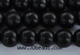 CEY04 15.5 inches 10mm round black ebony wood beads wholesale