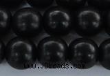 CEY07 15.5 inches 16mm round black ebony wood beads wholesale