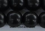 CEY09 15.5 inches 20mm round black ebony wood beads wholesale