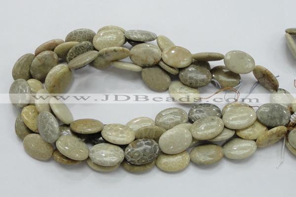 CFA11 15.5 inches 18*25mm oval chrysanthemum agate gemstone beads