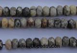 CFA209 15.5 inches 5*8mm faceted rondelle chrysanthemum agate beads