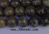 CFC213 15.5 inches 10mm round grey fossil coral beads wholesale