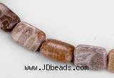 CFC50 10*14mm rectangle coral fossil jasper beads wholesale