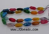 CFG1228 15.5 inches 15*30mm carved oval agate gemstone beads