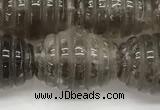 CFG1501 15.5 inches 15*20mm carved rice smoky quartz beads