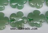 CFG215 15.5 inches 20mm carved flower green aventurine beads