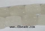 CFG545 15.5 inches 15*20mm carved brick white jade beads