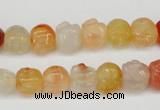 CFG57 15.5 inches 8*10mm carved pig-shaped agate gemstone beads