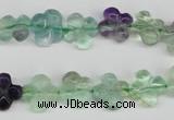 CFG73 15.5 inches 11*11mm carved flower fluorite gemstone beads