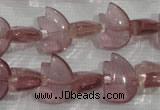 CFG786 15.5 inches 10*15mm carved animal quartz glass beads