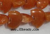 CFG797 12.5 inches 14*18mm carved animal red aventurine beads